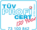 Zertifikat Tüv Profi ISO 9001